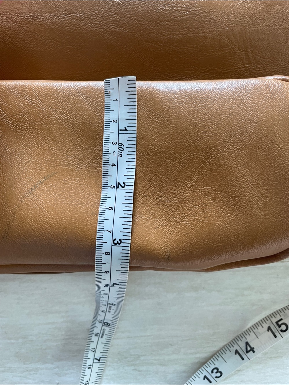 Zara Cognac Brown Faux Leather Shoulder Bag - Picture 11 of 16